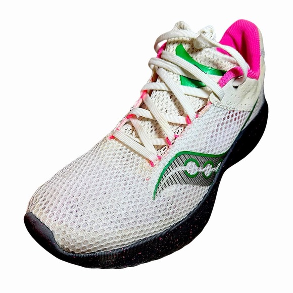 Saucony Kinvara 14 Women's Running Shoes Sneakers White Gravel Grey Size 10 - Picture 12 of 13